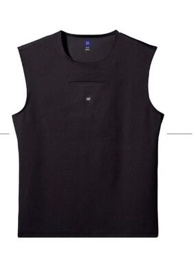 Yeezy x Gap by Balenciaga Sleeveless Second Skin Tank Top Size Small Black